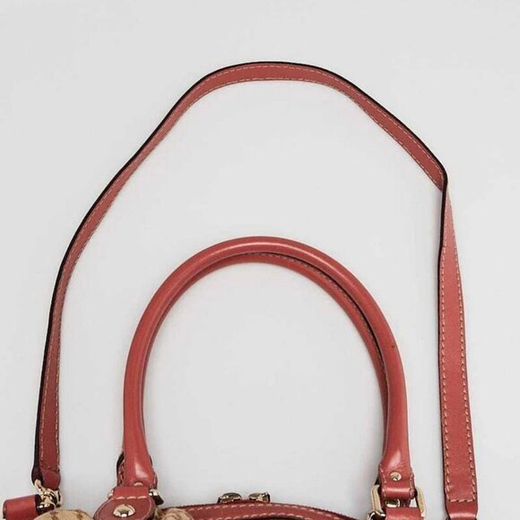 Gucci Beige/Pink Diamante Canvas Sukey Medium Boston Bag - Picture 8 of 12